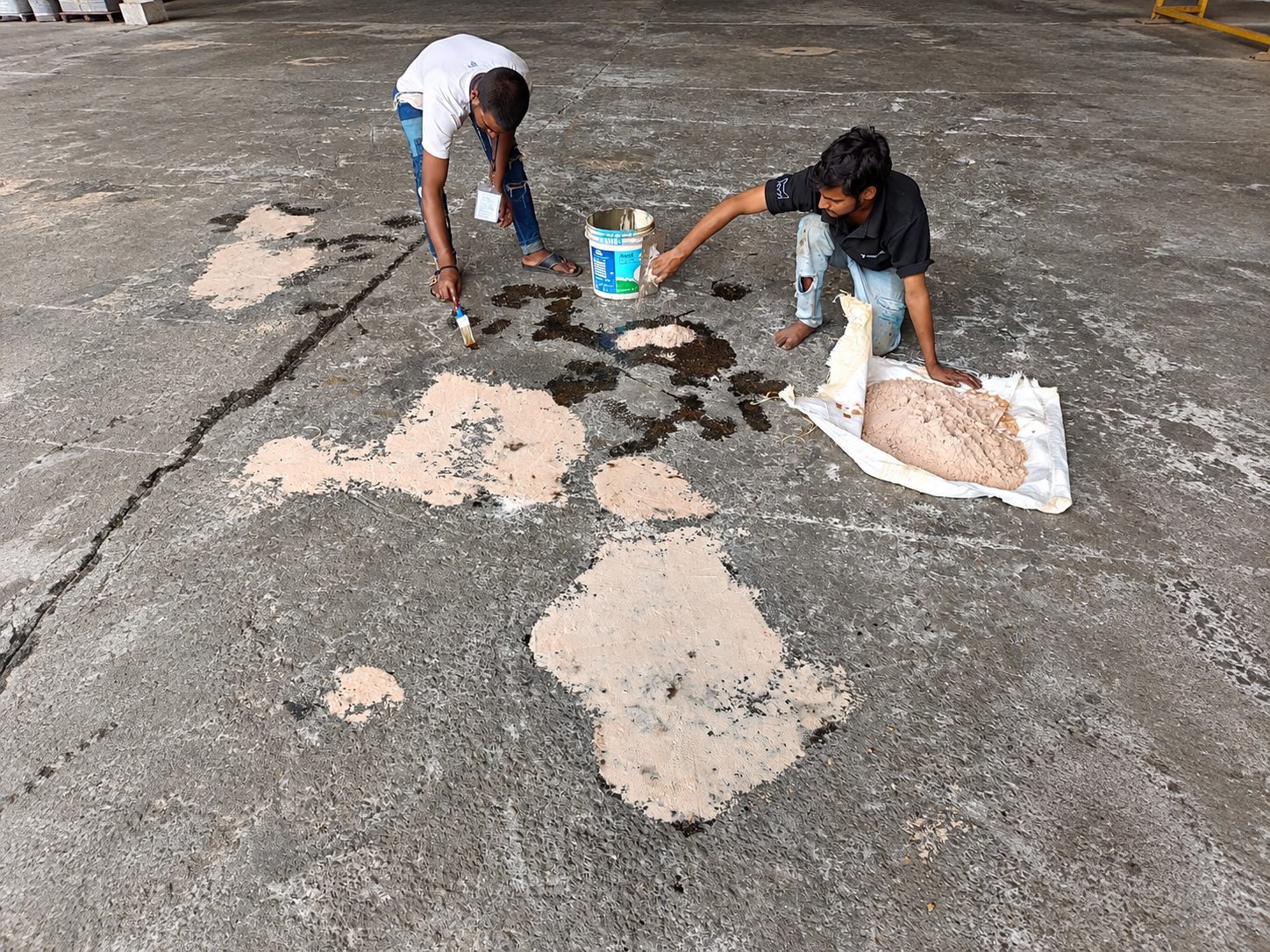 Industrial concrete floor repair and joint rebuilding in Hyderabad